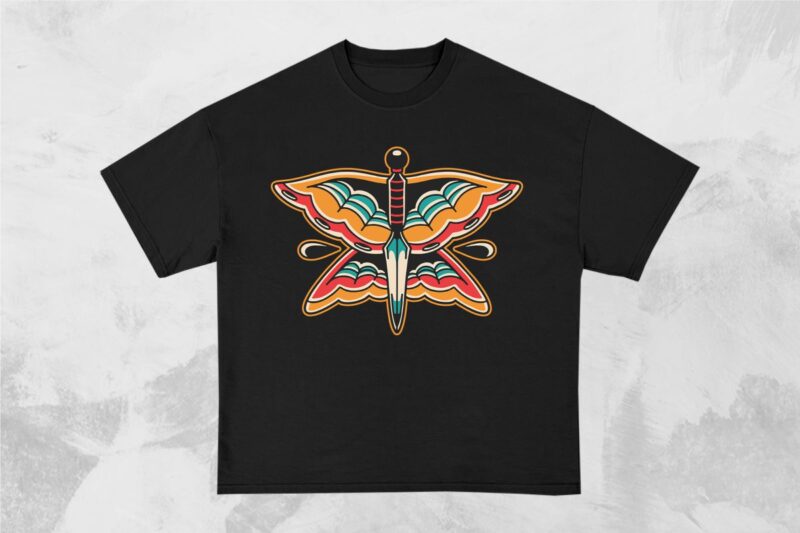 Evil Redemption Tattoo Style T-shirt Design