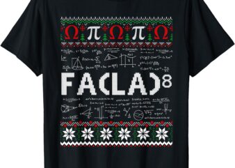 FA (LA)8 Funny Christmas Santa Fa La Math Teacher Student T-Shirt