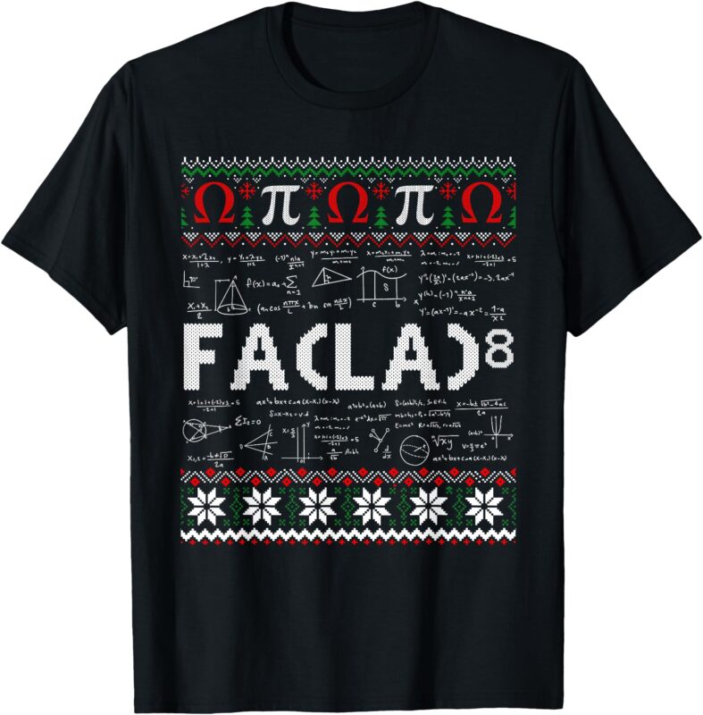 FA (LA)8 Funny Christmas Santa Fa La Math Teacher Student T-Shirt