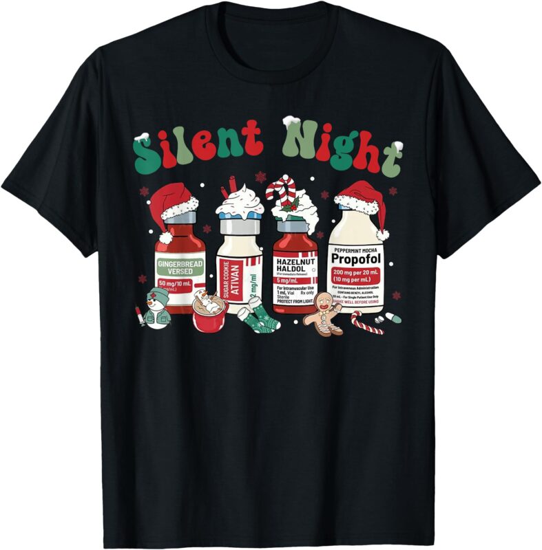 Funny Christmas Nurse Medical Christmas icu nicu RN ER Nurse T-Shirt