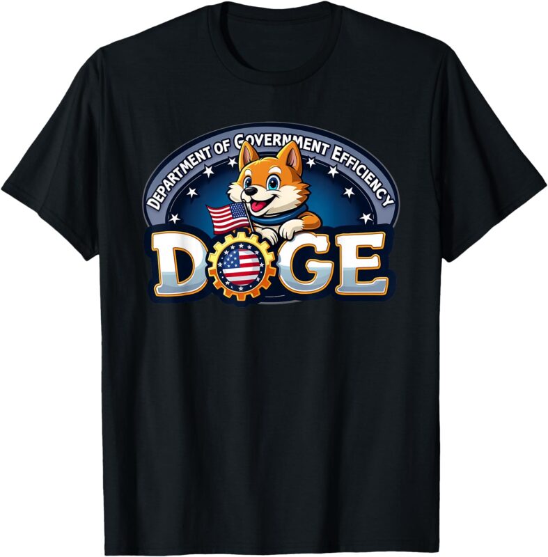 Funny DOGE Crypto Meme Department of Government Efficiency T-Shirt