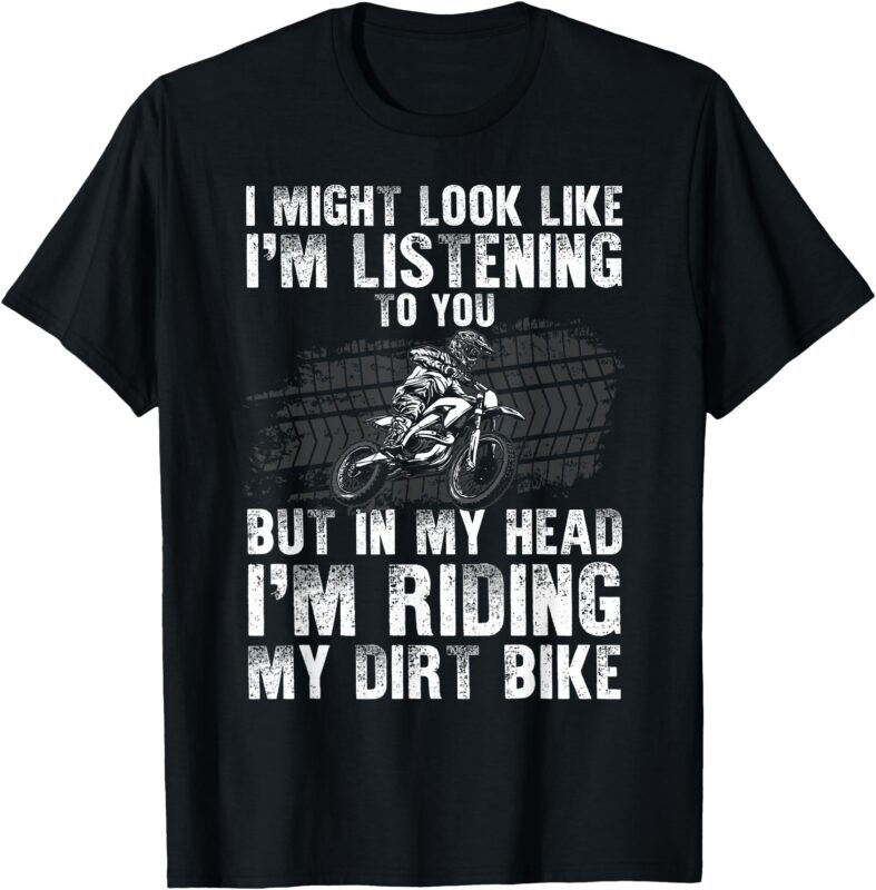 Funny Dirt Bike Art For Men Women Motocross Dirt Bike Rider T-Shirt