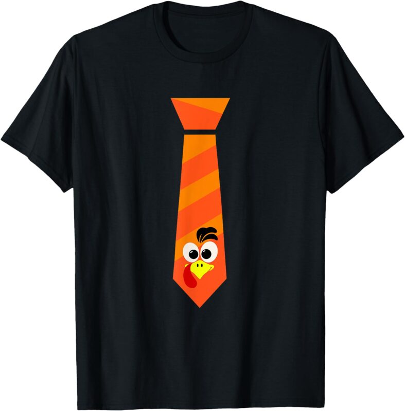 Funny Turkey Face Tie for Thanksgiving T-Shirt