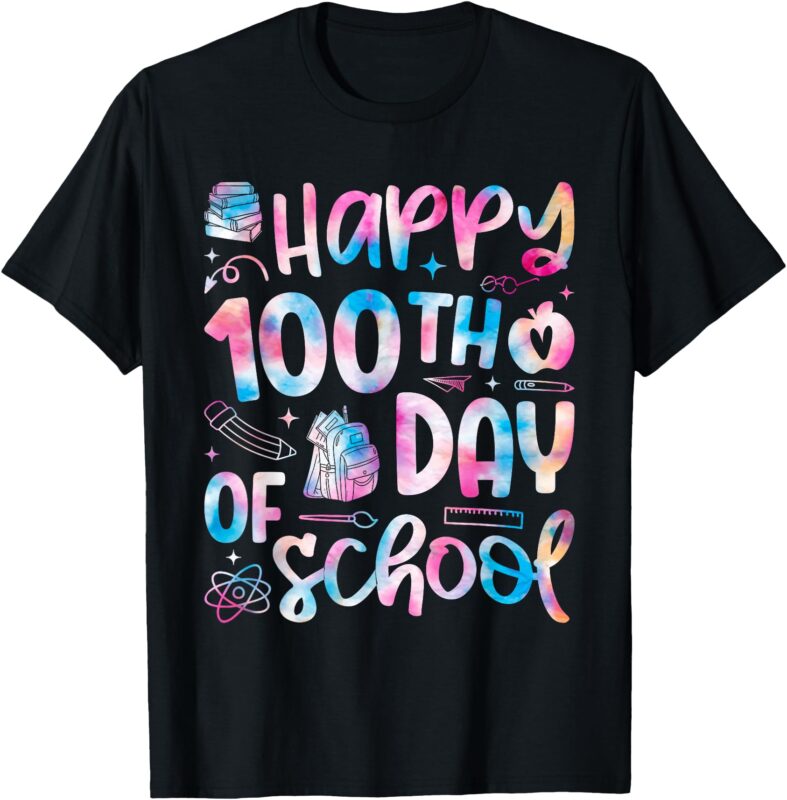 Happy 100th Day Of School Teacher 100 Days Of School Kids T-Shirt