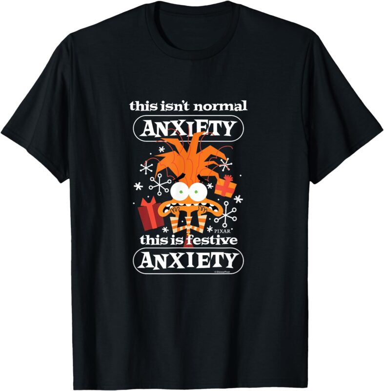 Inside Out 2 – Anxiety Festive Christmas T-Shirt