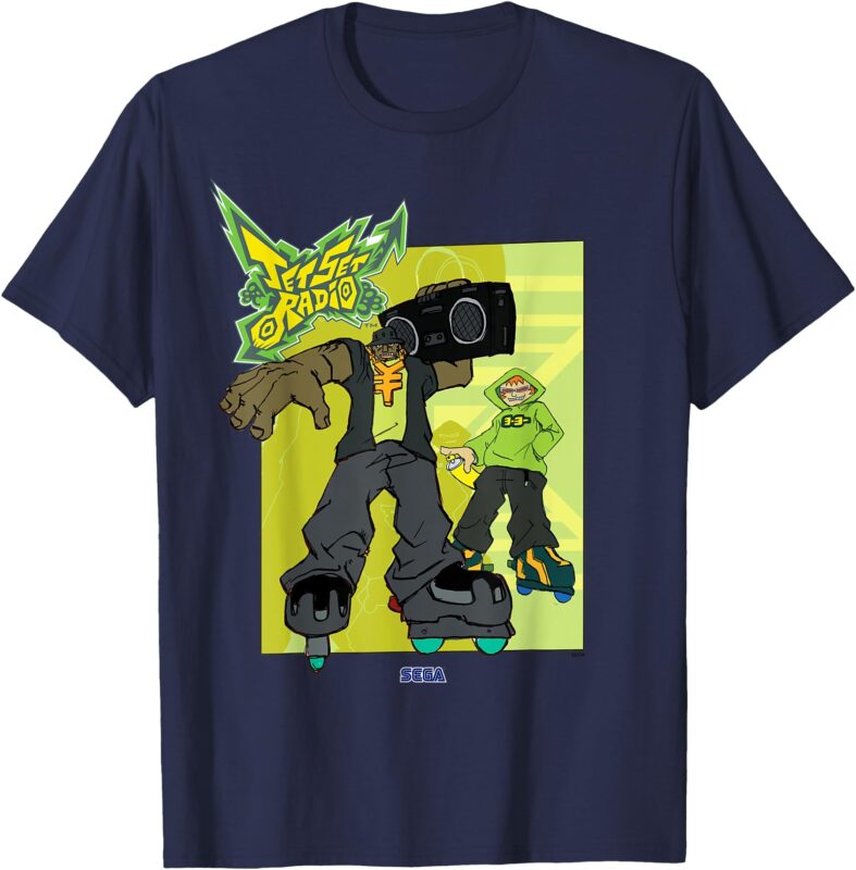 Jet Set Radio duo Combo, Yo-Yo SEGA Dreamcast video game T-Shirt