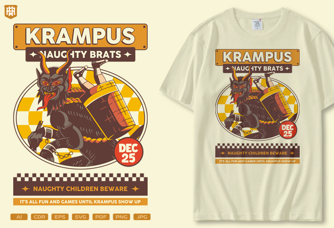 t-shirt vector Retro Christmas Design Bundle