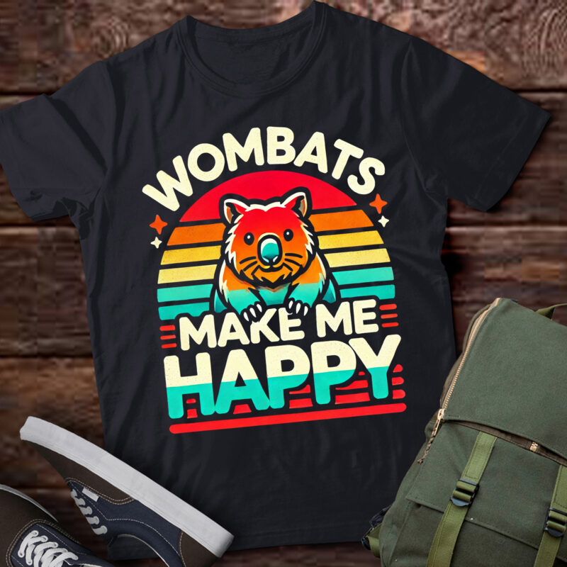LT777-Wombats Australia Marsupial T-Shirt