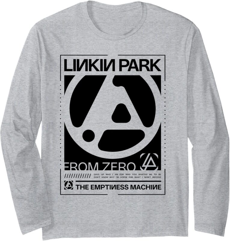 Linkin Park B&W From Zero Box Logo Long Sleeve T-Shirt