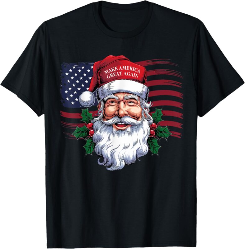 Make A Christmas Great Again Xmas Trump MAGA Pajamas Santa T-Shirt