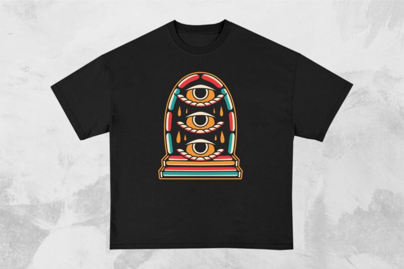 Master Vision Tattoo Style T-shirt Design