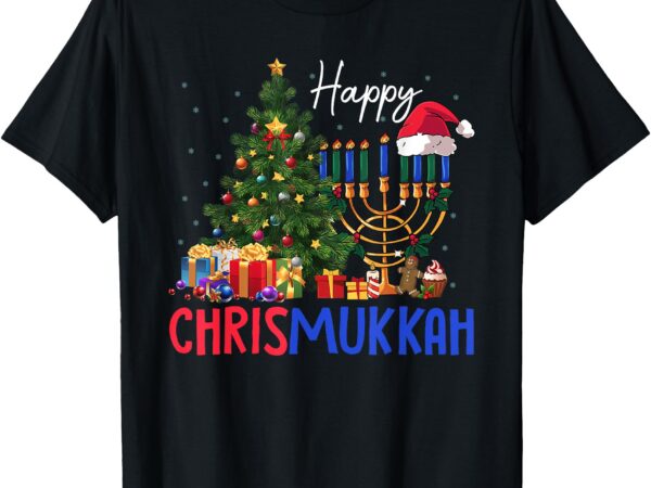 Merry chrismukkah happy christmas hanukkah t-shirt
