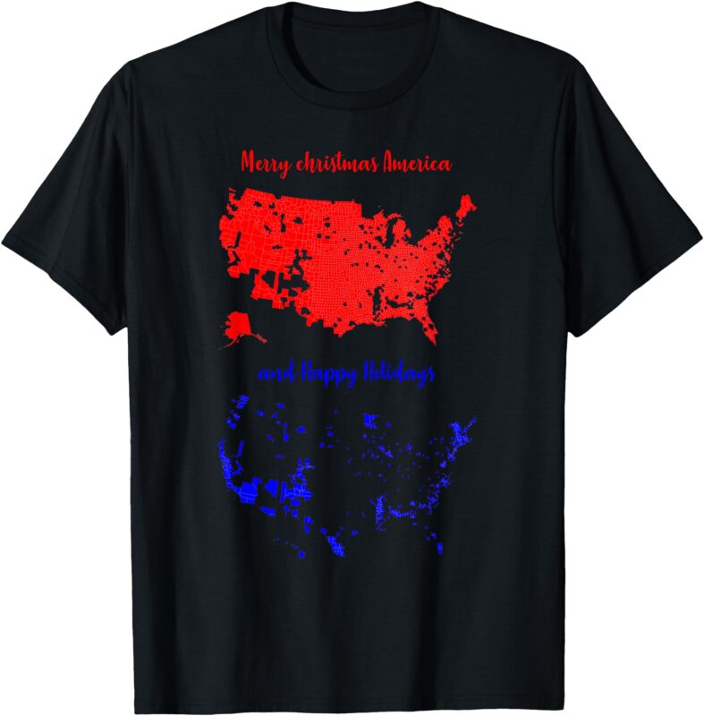 Merry Christmas America And Happy Holidays New President T-Shirt