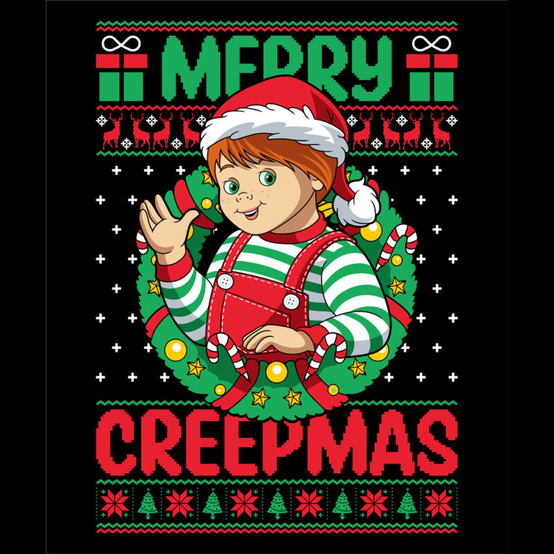 t-shirt vector Christmas Ugly Sweater Bundle