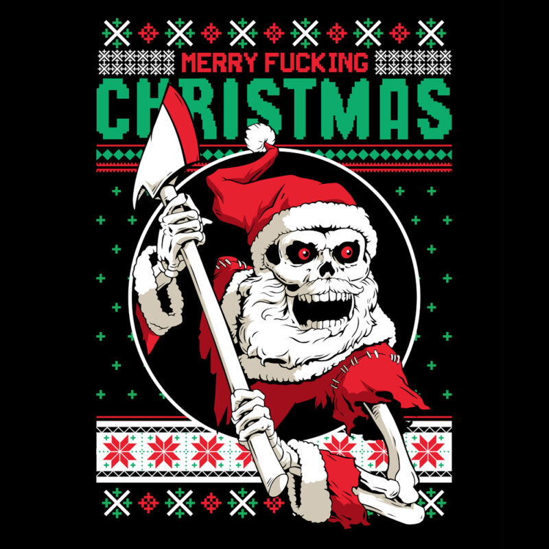 t-shirt vector Christmas Ugly Sweater Bundle