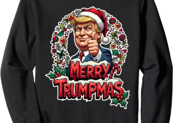 Merry Trumpmas Santa Trump Christmas Sweatshirt
