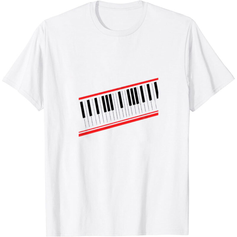 Michael 80s Beat It Piano Keyboard Design T-Shirt