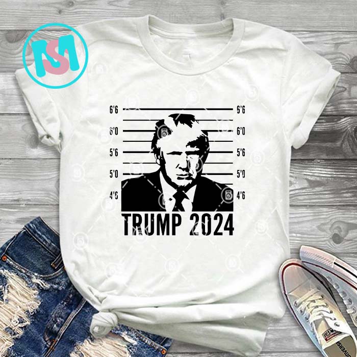 Mugshot Donald Trump SVG, Donald Trump SVG, President SVG EPS DXF PNG