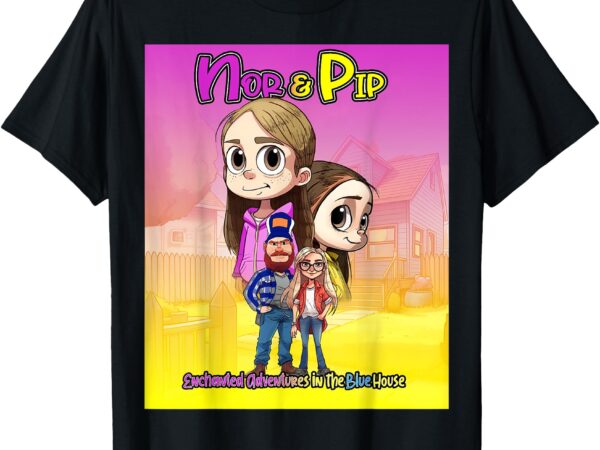 Nor & pip cover art and logo on back t-shirt Nor & pip cover art and logo on back t-shirt