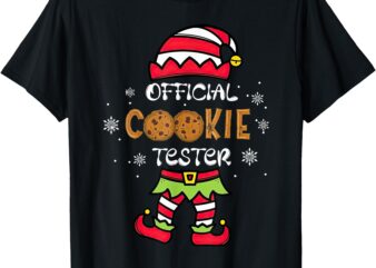 Official Cookie Tester Shirt Funny Family Christmas Pajamas T-Shirt