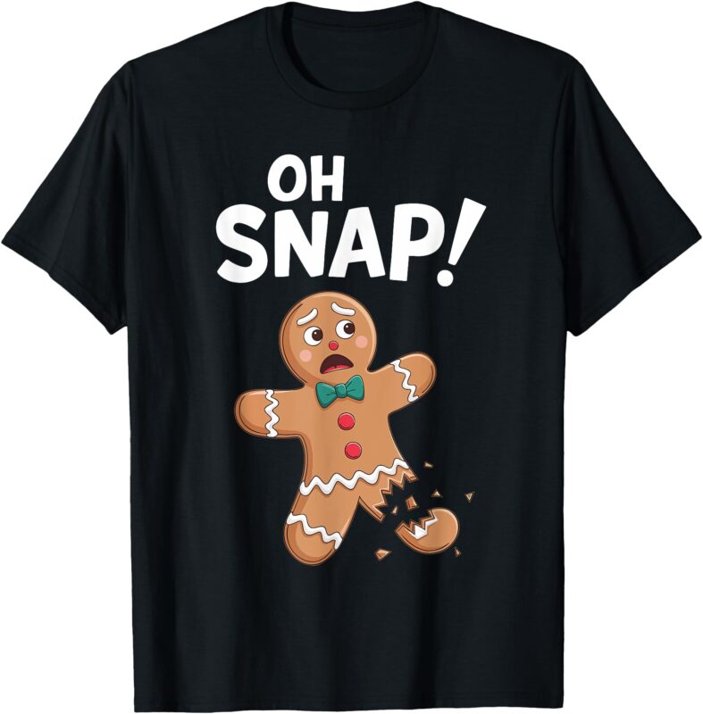 Oh Snap Gingerbread Man Shirt Adult Kids Men Women Costume T-Shirt