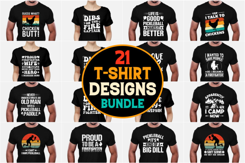 POD Best Selling T-Shirt Design Bundle