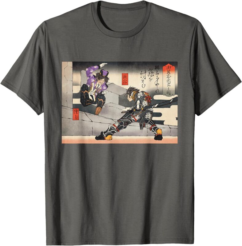 PSO2 Ash vs. Doudou Ukiyo-e Style T-Shirt T-Shirt