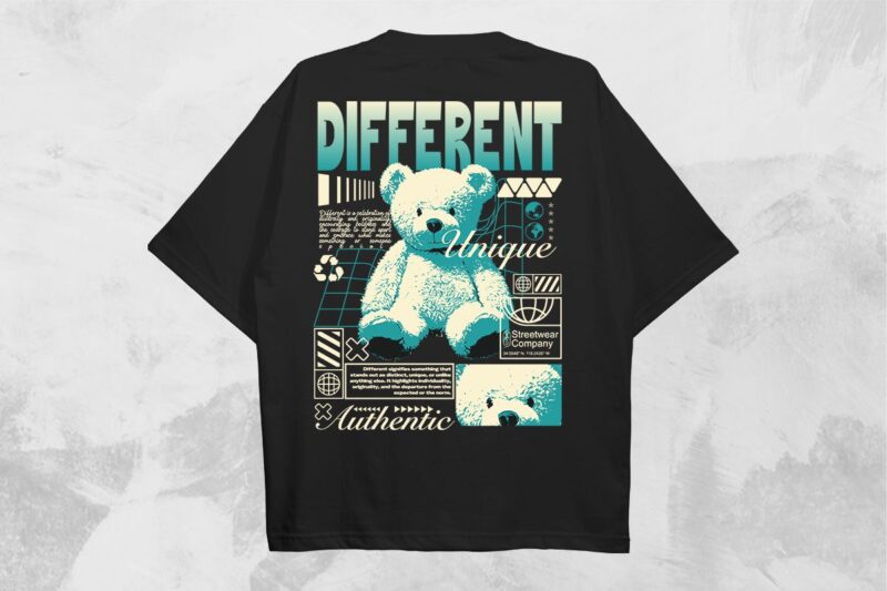 Streetwear T-shirt Designs Bundle Vol. 5 Vector File