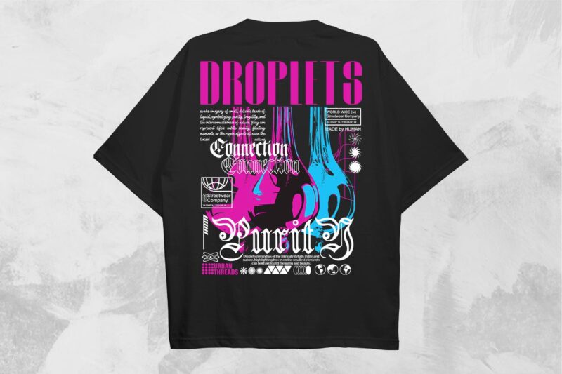 Streetwear T-shirt Designs Bundle Vol. 5 Vector File