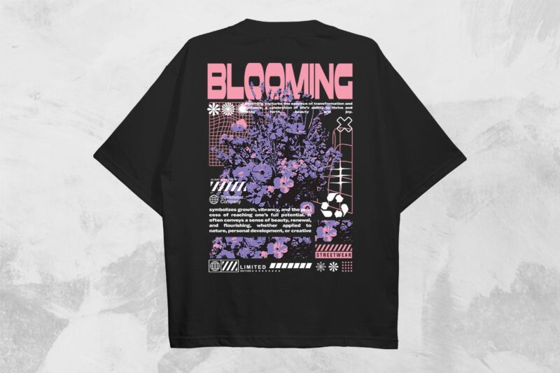 Streetwear T-shirt Designs Bundle Vol. 5 Vector File