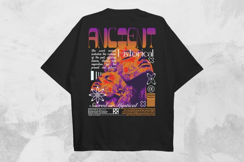 Streetwear T-shirt Designs Bundle Vol. 5 Vector File