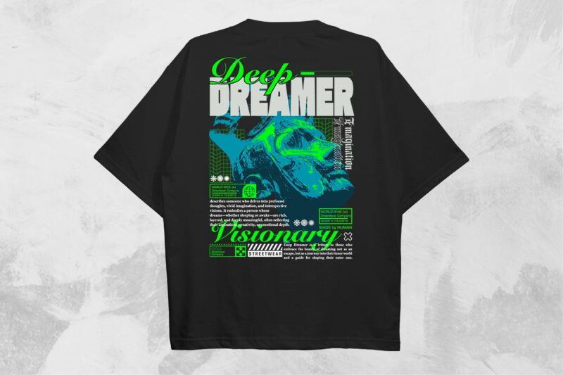Streetwear T-shirt Designs Bundle Vol. 5 Vector File
