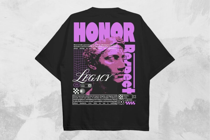 Streetwear T-shirt Designs Bundle Vol. 5 Vector File