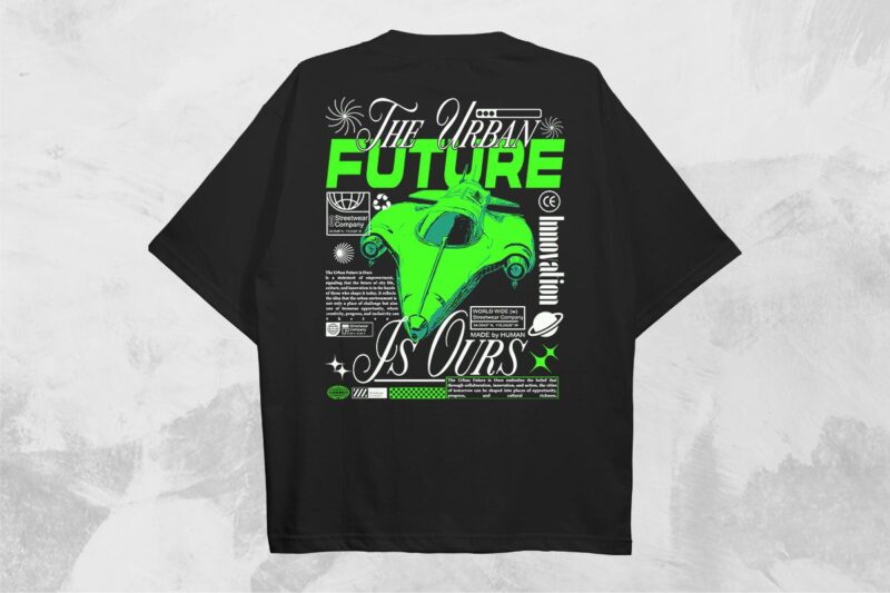 Streetwear T-shirt Designs Bundle Vol. 5 Vector File