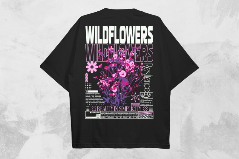 Streetwear T-shirt Designs Bundle Vol. 5 Vector File
