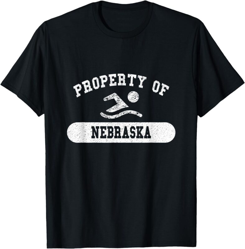Property of Nebraska Swimming T-Shirt