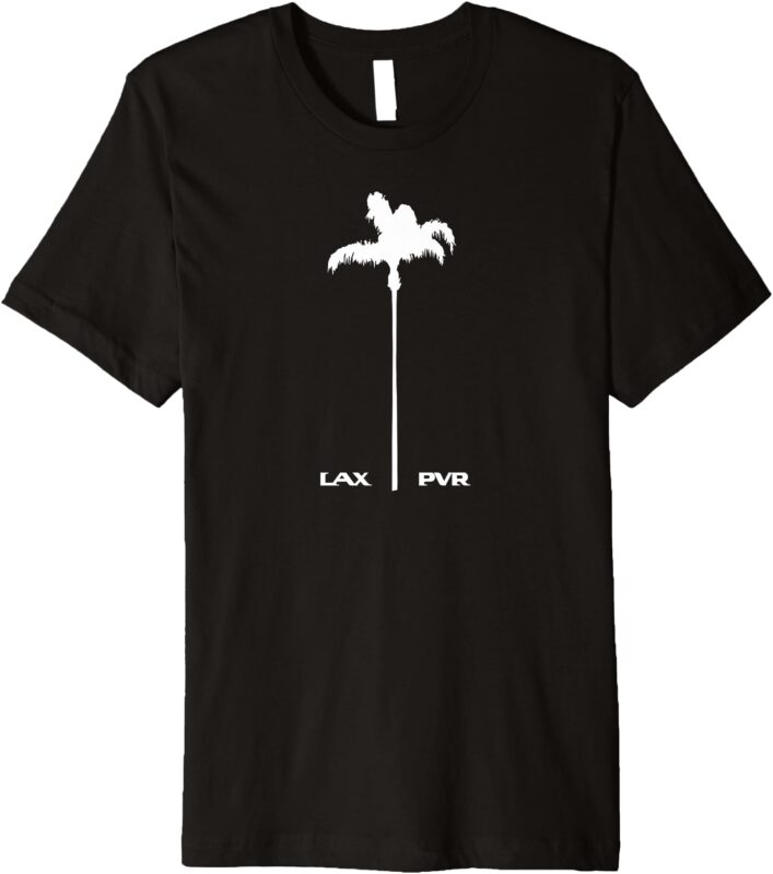 Puerto Vallarta Mexico Vintage Palm Travel Gift Design Tee Premium T-Shirt