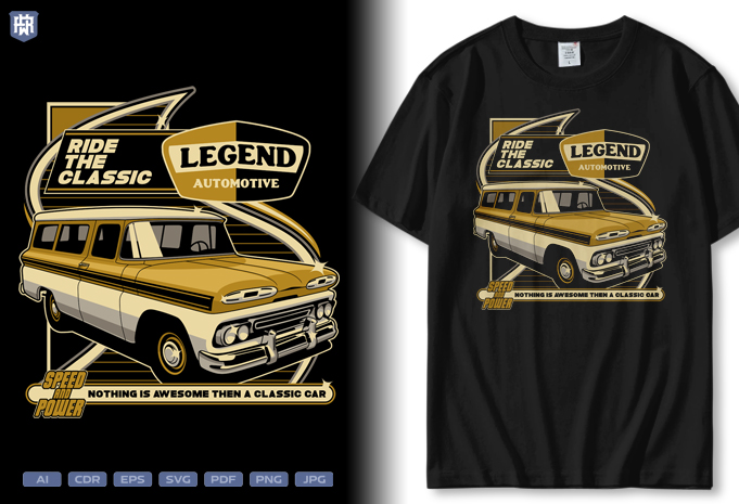 Hotrod and Classic Cars T-shirt Bundle