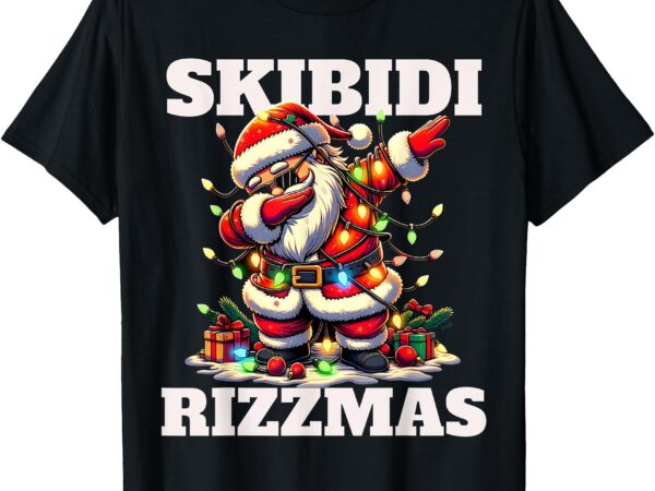 Rizz christmas santa funny xmas gen alpha skibidi rizzmas t-shirt