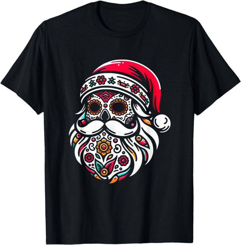 Santa Mexico Calavera Christmas T-Shirt