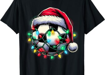Santa Soccer Ball Christmas T-Shirt
