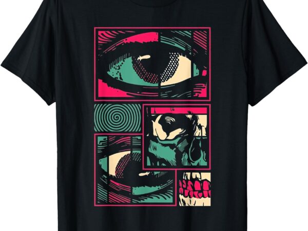 Soulisfree facial fragments eye surreal psychedelic art t-shirt