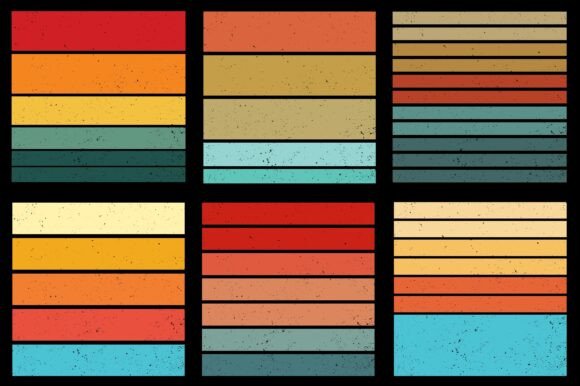Sunset Colorful T-Shirt Graphic Bundle