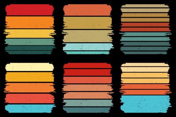 Sunset Colorful T-Shirt Graphic Bundle