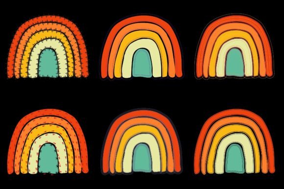 Sunset Colorful T-Shirt Graphic Bundle