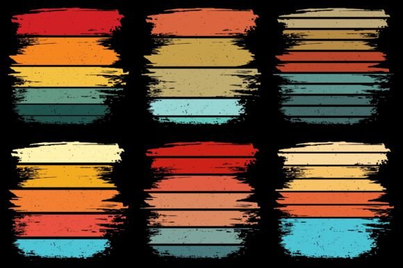 Sunset Colorful T-Shirt Graphic Bundle