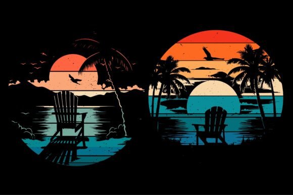 Sunset T-Shirt Graphic Bundle