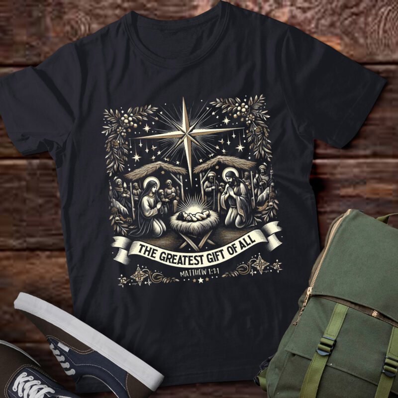 TA17-Christmas Jesus Merry Xmas Holiday Family T-Shirt