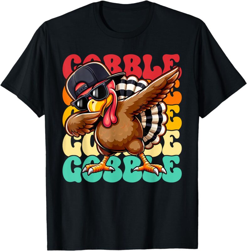 Thanksgiving Shirt For Boys Kids Toddler Pilgrim Turkey Day T-Shirt