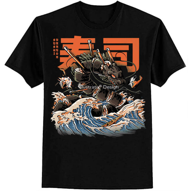 The Black Sushi Dragon Classic T-Shirt